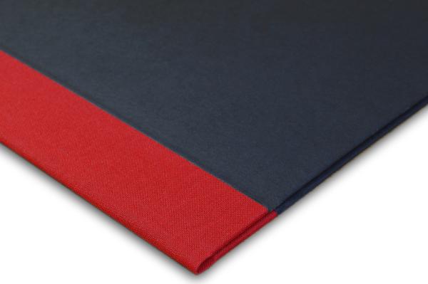 Folder black, ribbon red